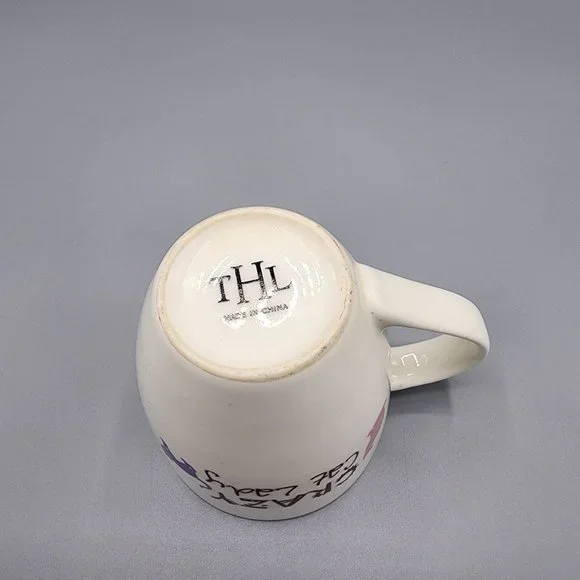 THL Crazy Cat Lady with purple and pink cat graphic coffee mug - Picture 3 of 6